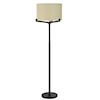 StyleCraft Lamps Brushed Black Industrial Floor Lamp