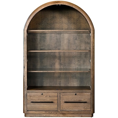 Bookcase with Wood Doors