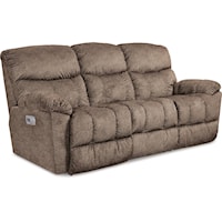 Casual Power Reclining Sofa with USB Charging Ports and Power Tilt Headrests