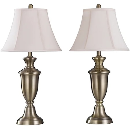 Pair of Steel Table Lamps