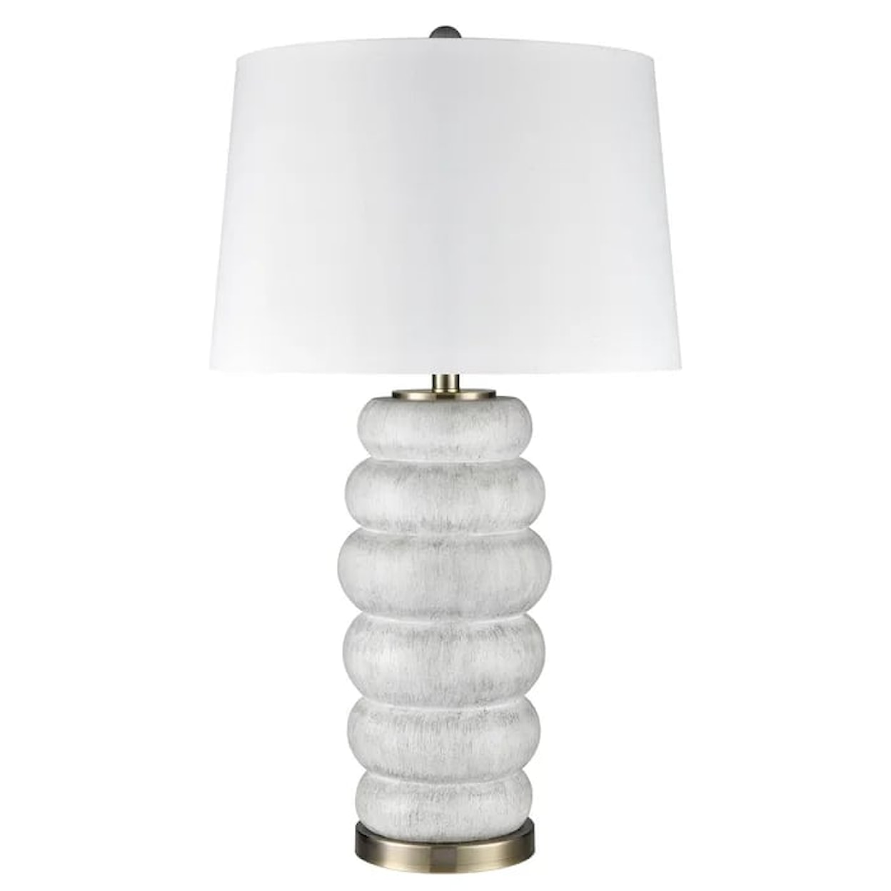 StyleCraft 2023 Lamps White Wash Table Lamp