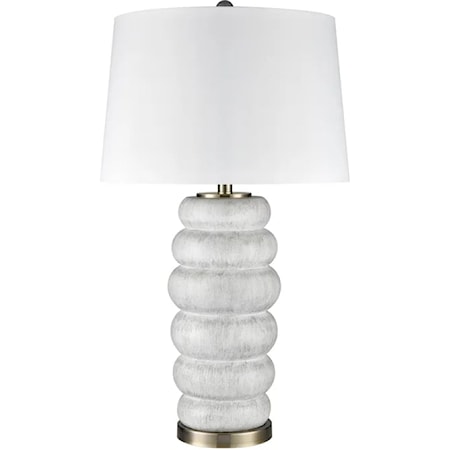 White Wash Table Lamp