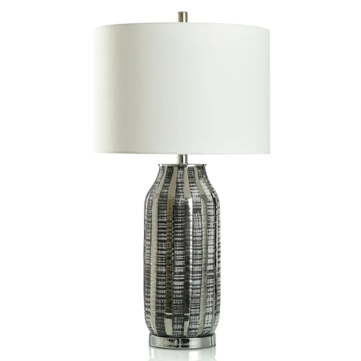 StyleCraft Lamps Tonito Silver Contemporary Table Lamp