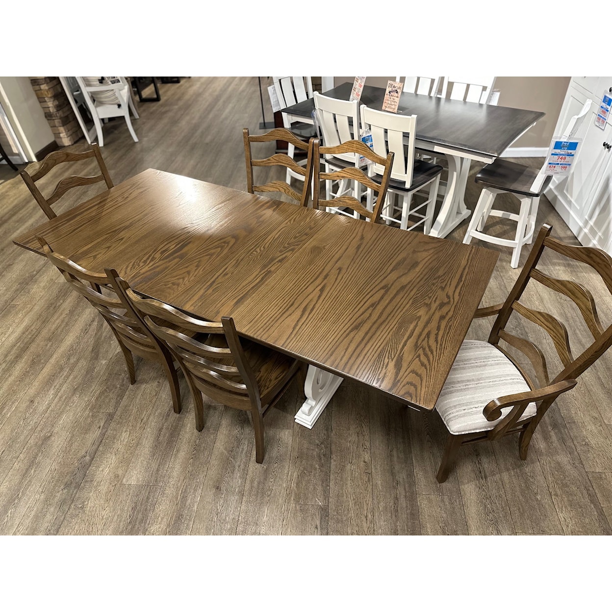 MAVIN MAVIN Dining Tables 7-Piece Amish Dining Room Table Set