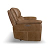 Flexsteel Beau Power Reclining Sofa with Power Headrests