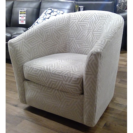 Contemporary Barrel Accent Chair