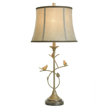 Ascoli Silver Traditional Table Lamp