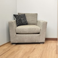 Modern Chair with Toss Pillow