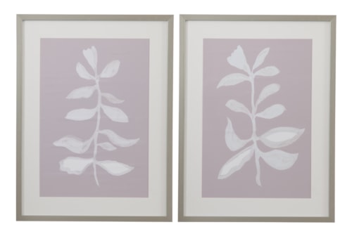 Fresh Leaves Framed Print S/2