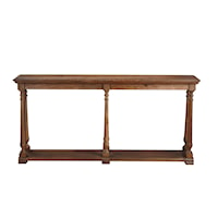 Transitional Console Table with Lower Shelf