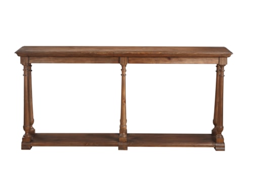 Transitional Console Table with Lower Shelf