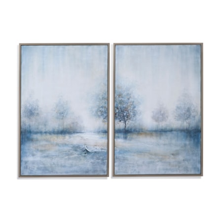 Blewes Framed Canvas S/2