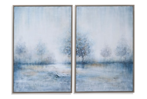 Blewes Framed Canvas S/2