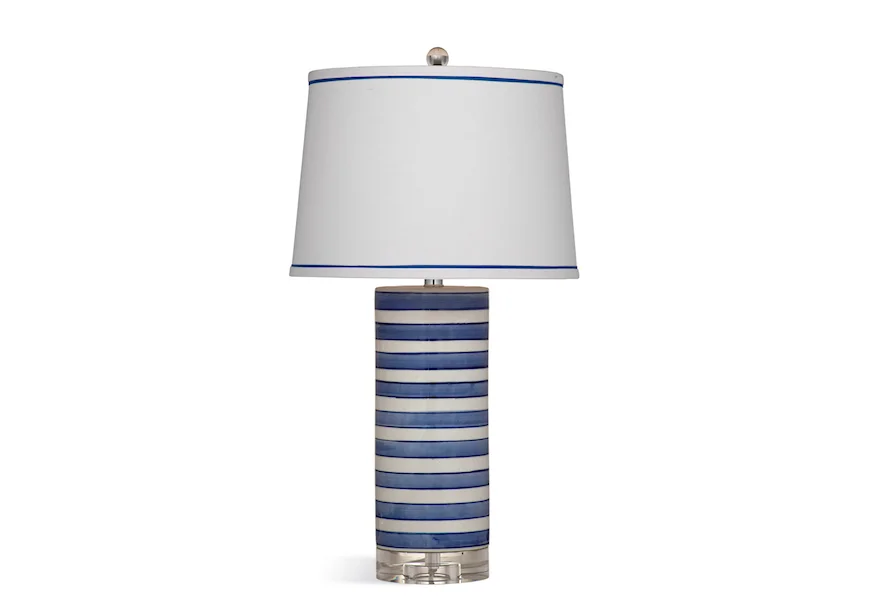  Regatta Stripe Table Lamp by Bassett Mirror at Esprit Decor Home Furnishings