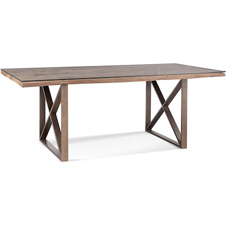 Industrial Rectangular Dining Table