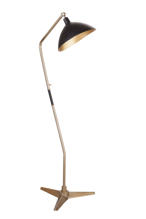 Contemporary Brass Floor Lamp