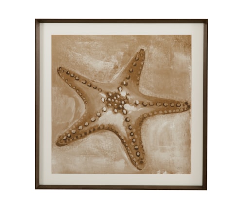 Neutral Starfish Framed Print
