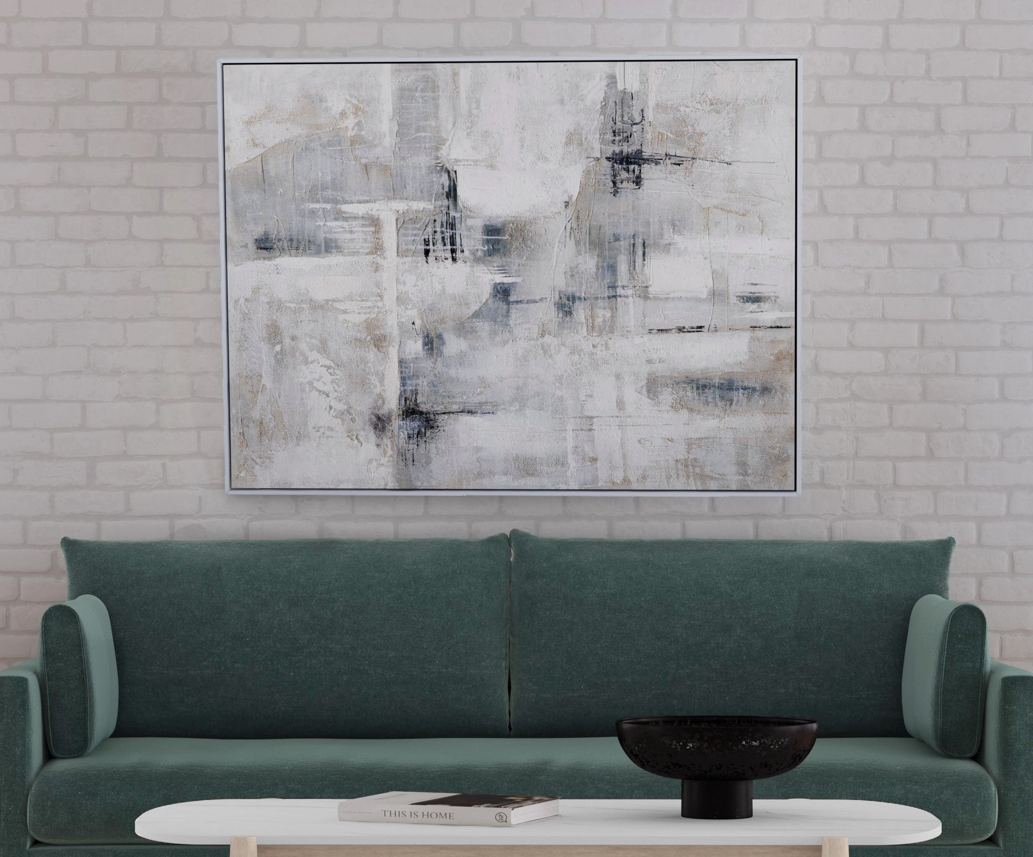 Bassett Mirror Canvas Art Gray Day Framed Canvas