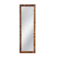 Rustic Floor Mirror with Anti-Tipping Kit