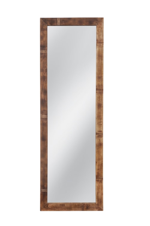Rustic Floor Mirror with Anti-Tipping Kit