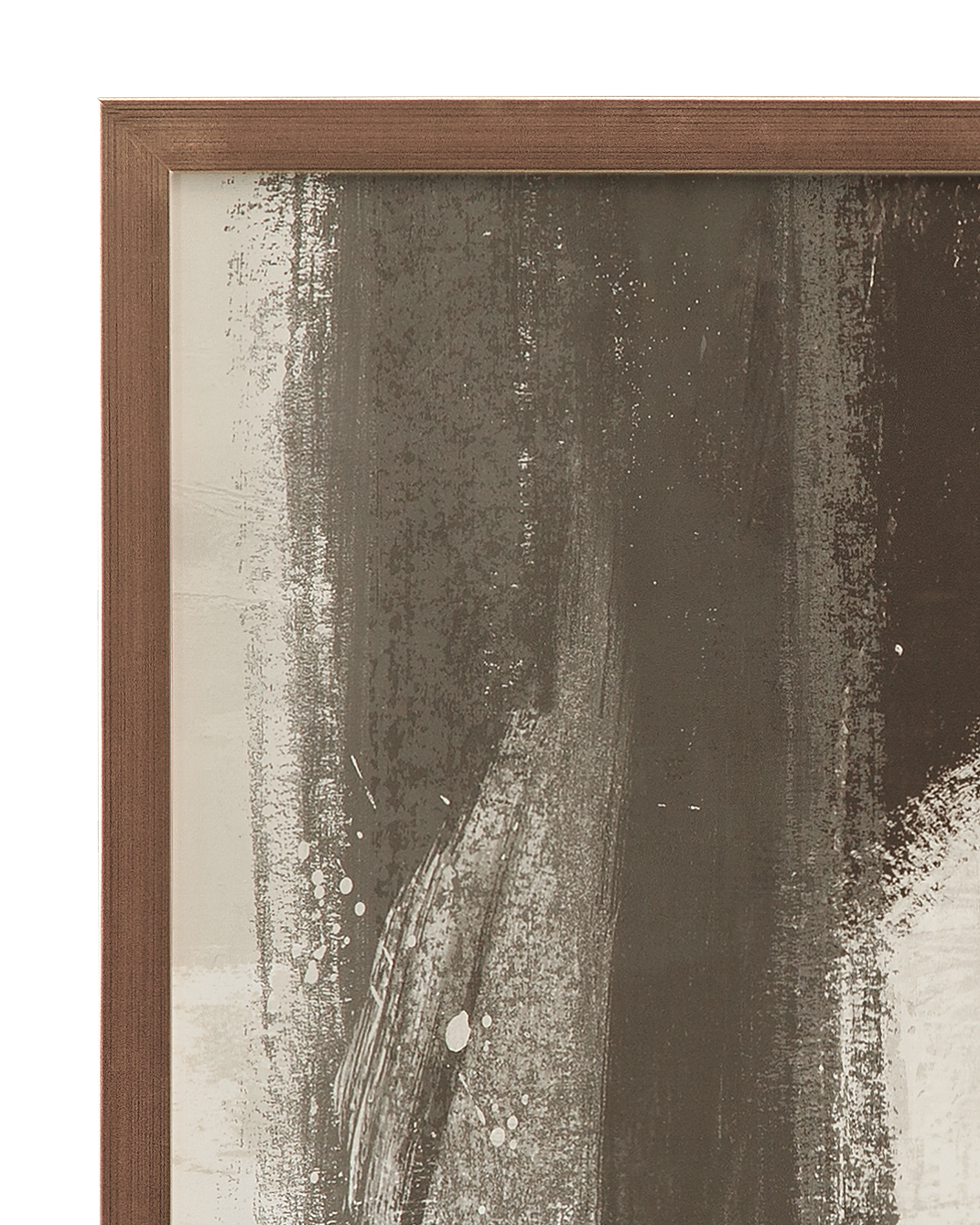 Bassett Mirror Art Neutral Contrast Stroke Framed Print