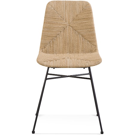 Global Hand-Woven Rattan Side Chair