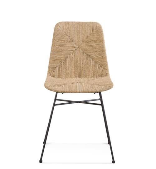 Global Hand-Woven Rattan Side Chair