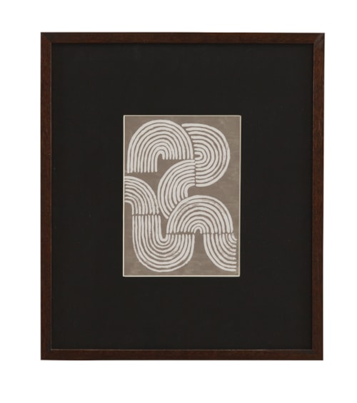 Neutral Strokes II Framed Print