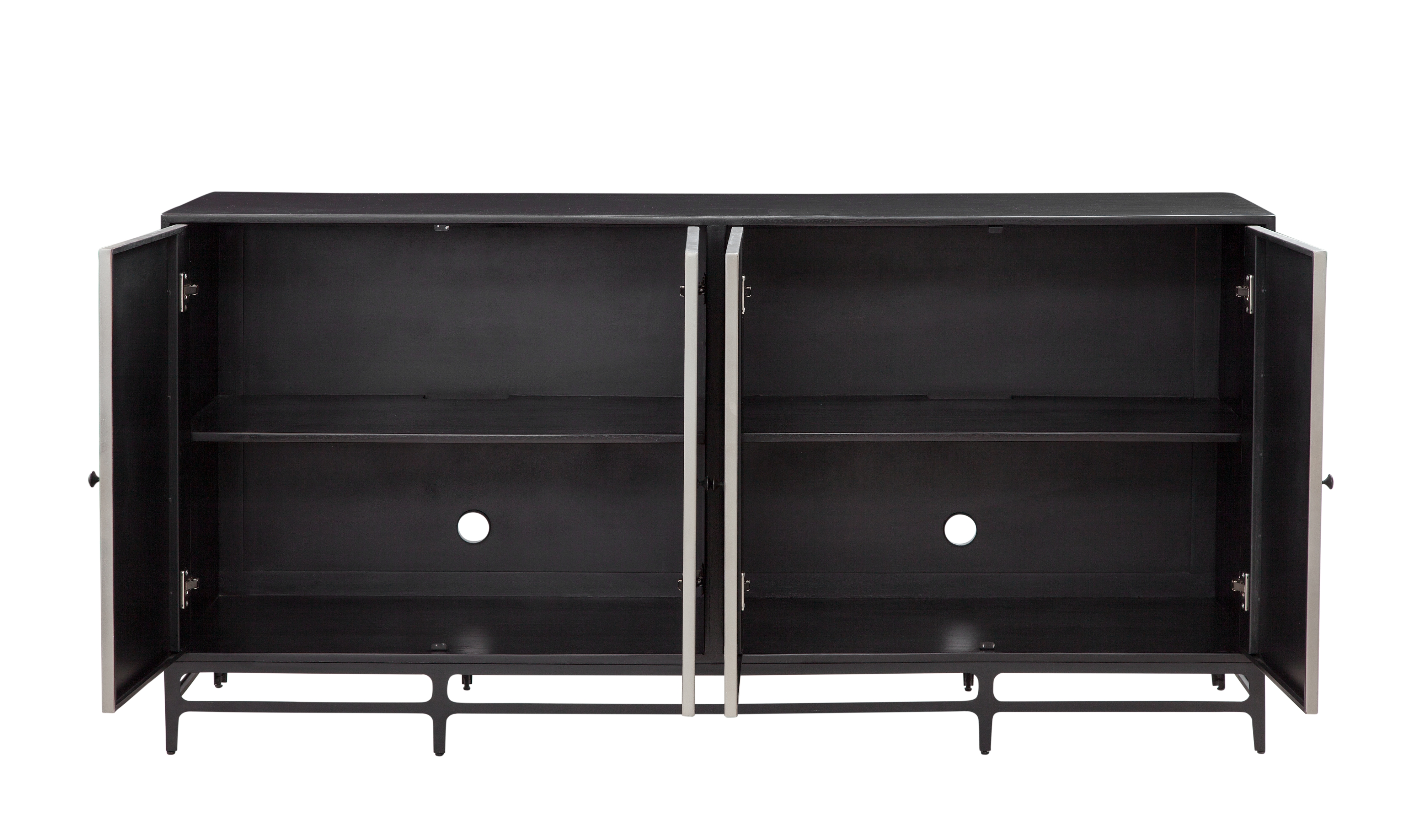 Bassett Mirror Servers Caspar Iron Sideboard