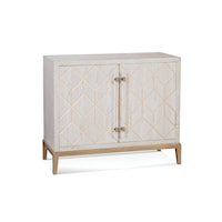 Perrine White Bar Cabinet