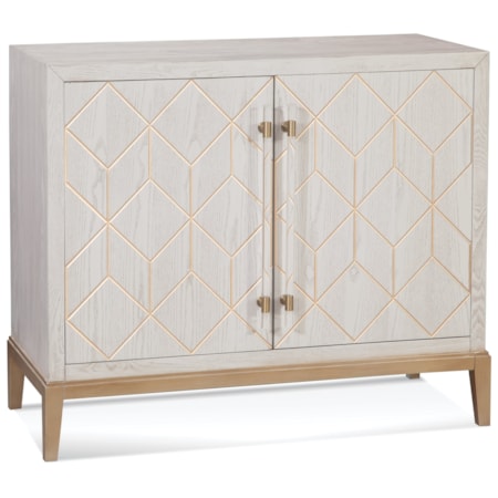 Perrine White Bar Cabinet