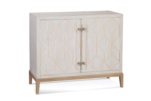 Perrine White Bar Cabinet