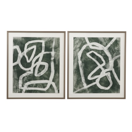 Chalk Line Framed Print S/2