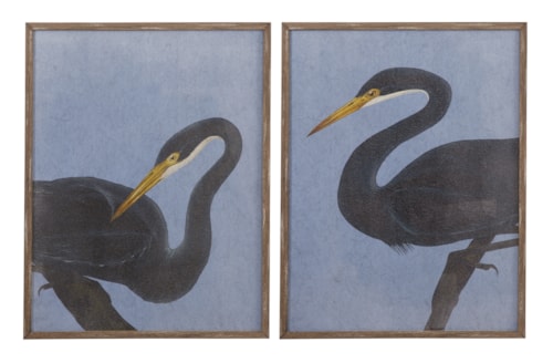 Bayou Heron Framed Print S/2