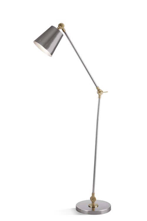 Contemporary Brass Floor Lamp