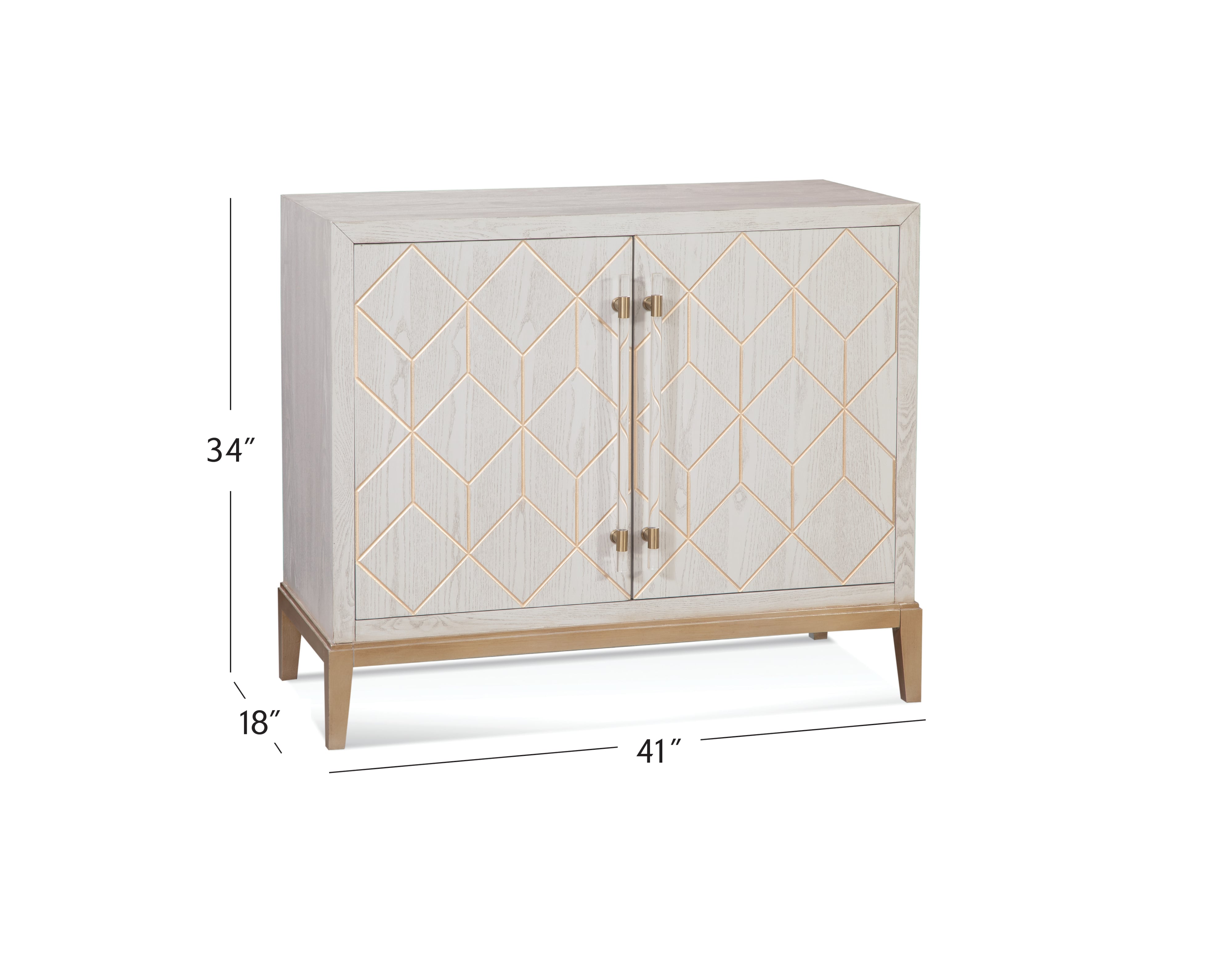 Perrine White Bar Cabinet