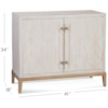 Bassett Mirror Perrine Perrine White Bar Cabinet