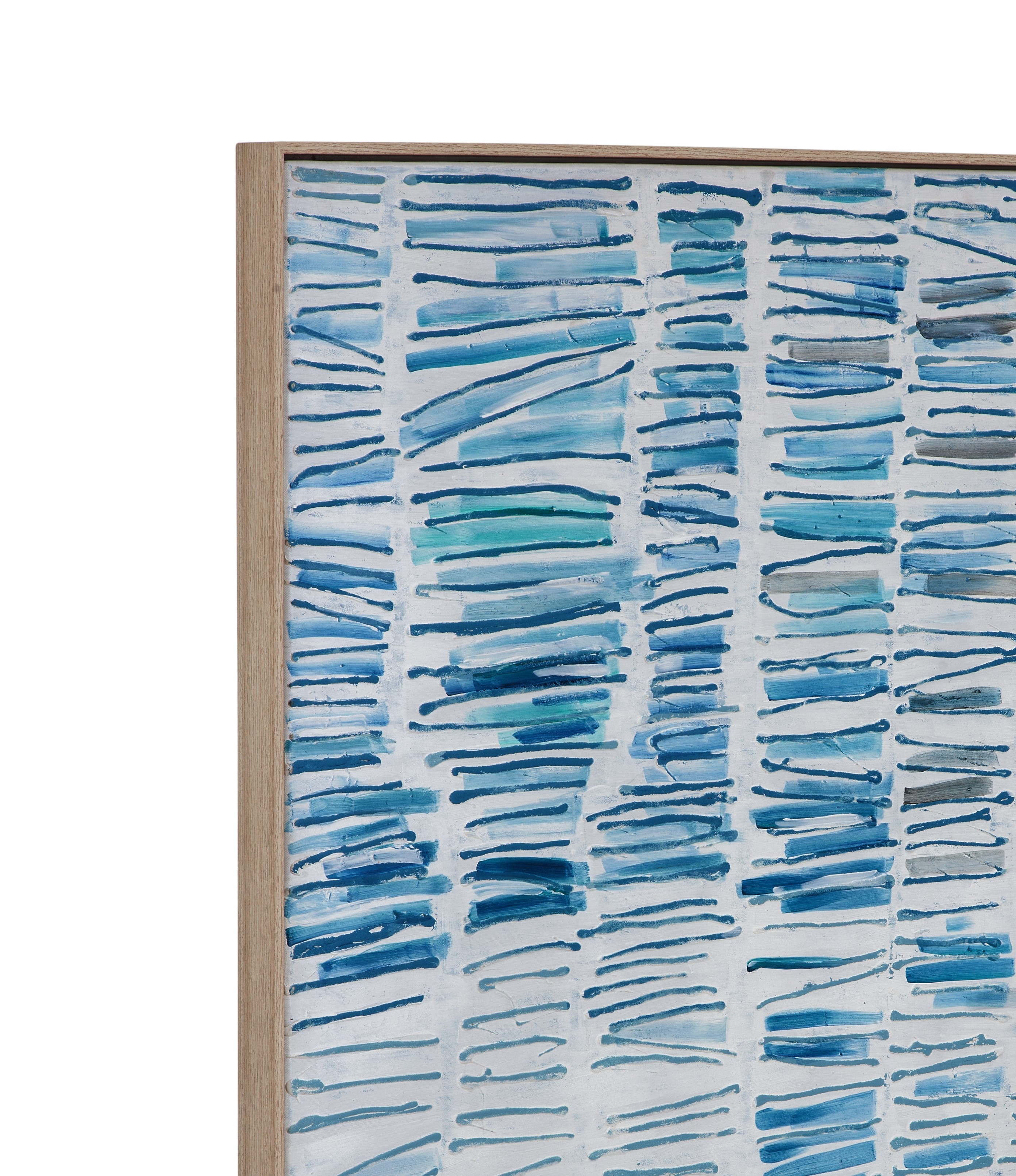 Blue Gail Framed Canvas