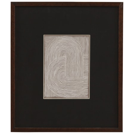 Neutral Strokes IV Framed Print
