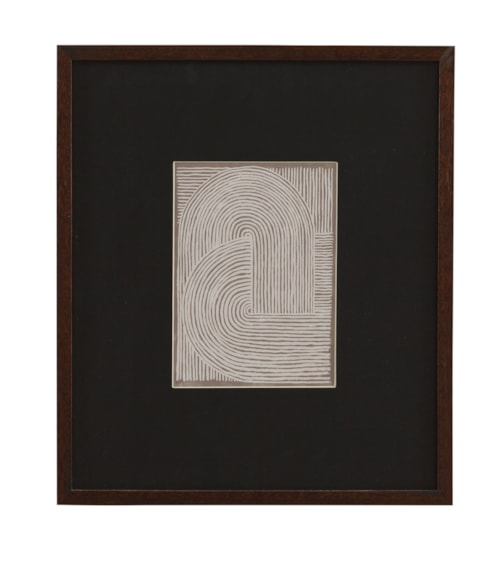 Neutral Strokes IV Framed Print
