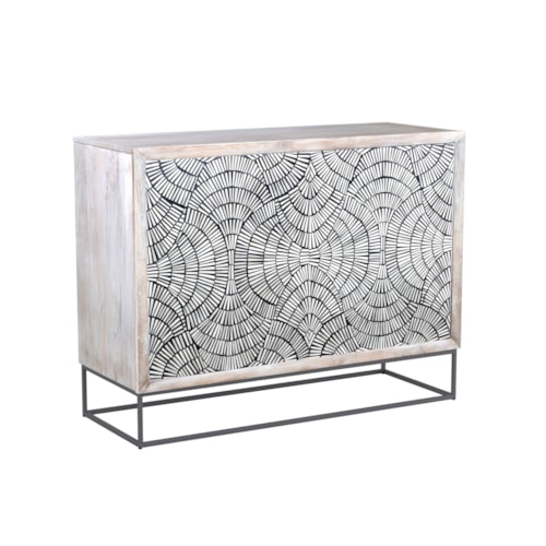 Contemporary Magnolia Bar Cabinet