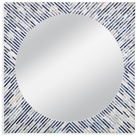 Sunburst Bone Wall Mirror