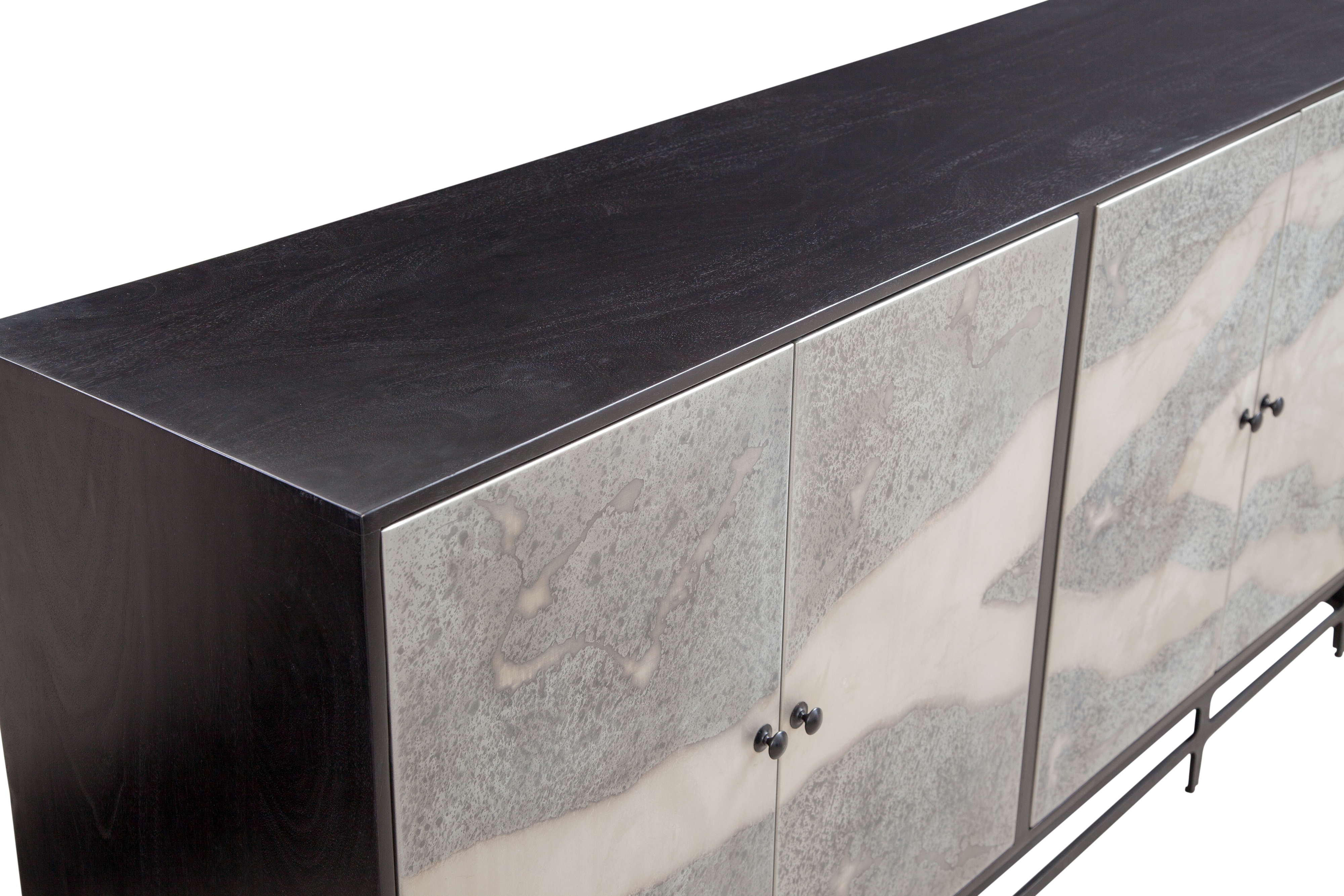 Bassett Mirror Servers Caspar Iron Sideboard