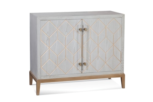 Perrine Wood Bar Cabinet in Graphite Gray
