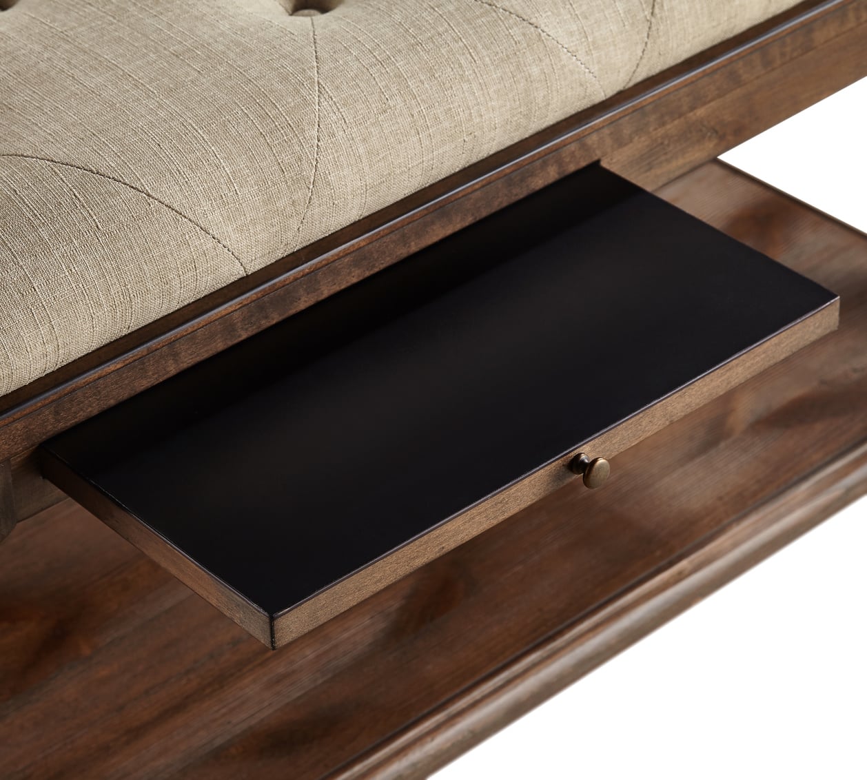 Bassett Mirror Pemberton 2527LR130 Transitional Cocktail Ottoman with