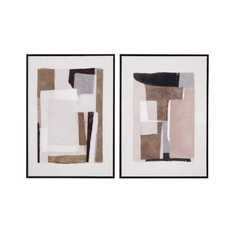 Domino Framed Canvas Set Of 2