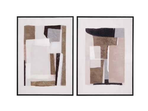 Domino Framed Canvas Set Of 2
