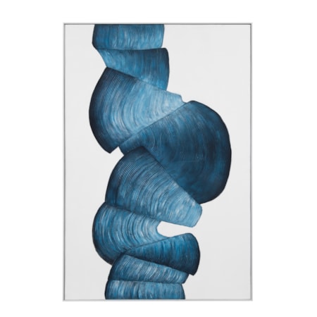 Ribbons Framed Canvas
