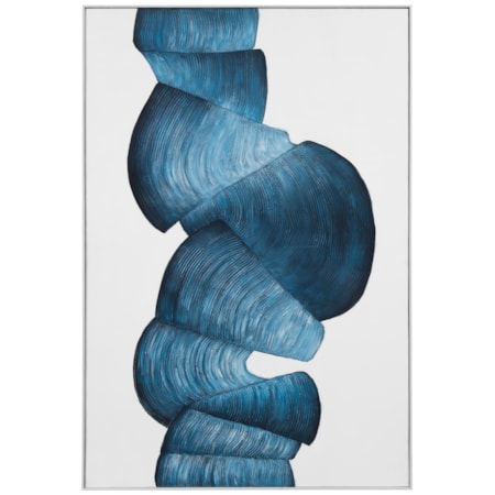 Ribbons Framed Canvas