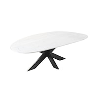 Contemporary Oval Coffee Table